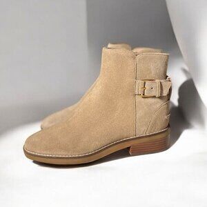 🌻NWOT Cole Haan Grand OS Hampshire Tan Suede Buckle Bootie Women's Size 6